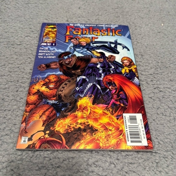 Fantastic Four #8 Marvel NM- Comic Book Inhumans Jim Lee & Branden Choi 1997 - Picture 1 of 7